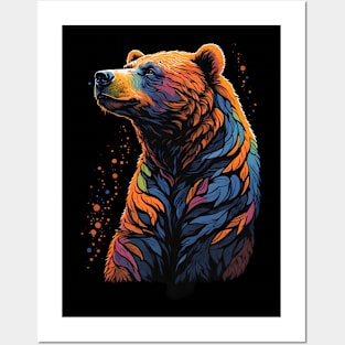 Grizzly bear Posters and Art